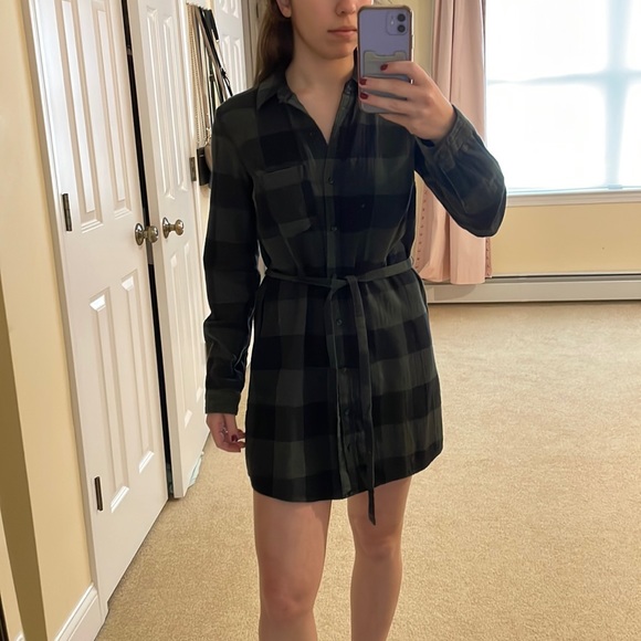 flannel shirt dress abercrombie Abercrombie and fitch flannel dress